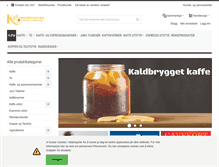 Tablet Screenshot of kaffemesteren.no